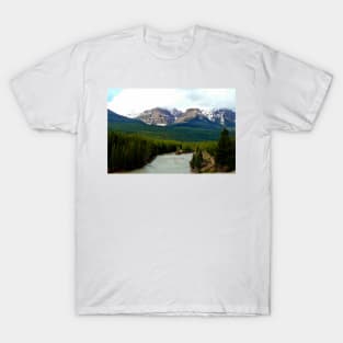 Canadian Rocky Mountains Bow River Banff Alberta Canada T-Shirt
